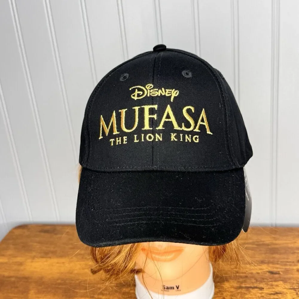 Walt Disney Mufasa The Lion King Movie Black Promo Baseball Cap